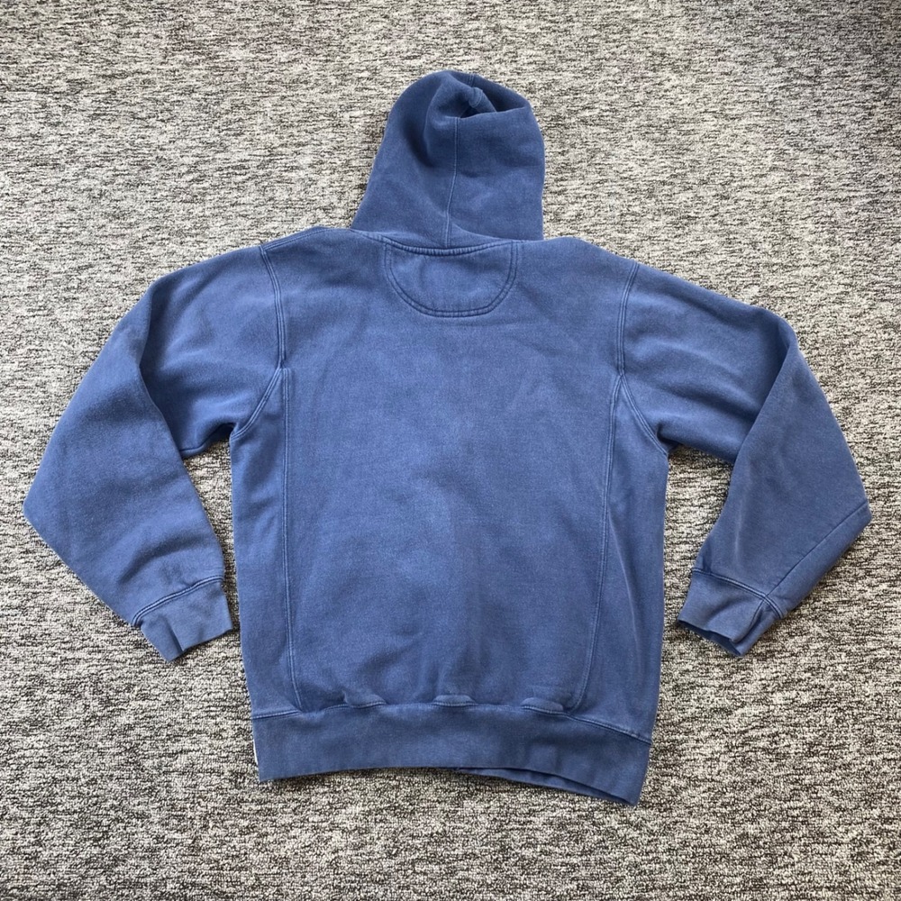 Vintage Cuffys Y2K Cape Cod MA Hoodie Mens M Navy Full Zip Applique Sweatshirt - Picture 8 of 8